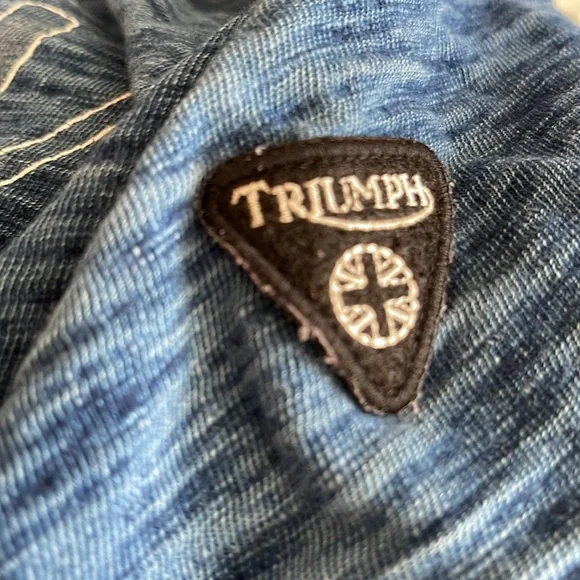 🎉HP! ❤️ Lucky Brand Vintage Triumph Motorcycle Graphic Tee - Picture 4 of 6